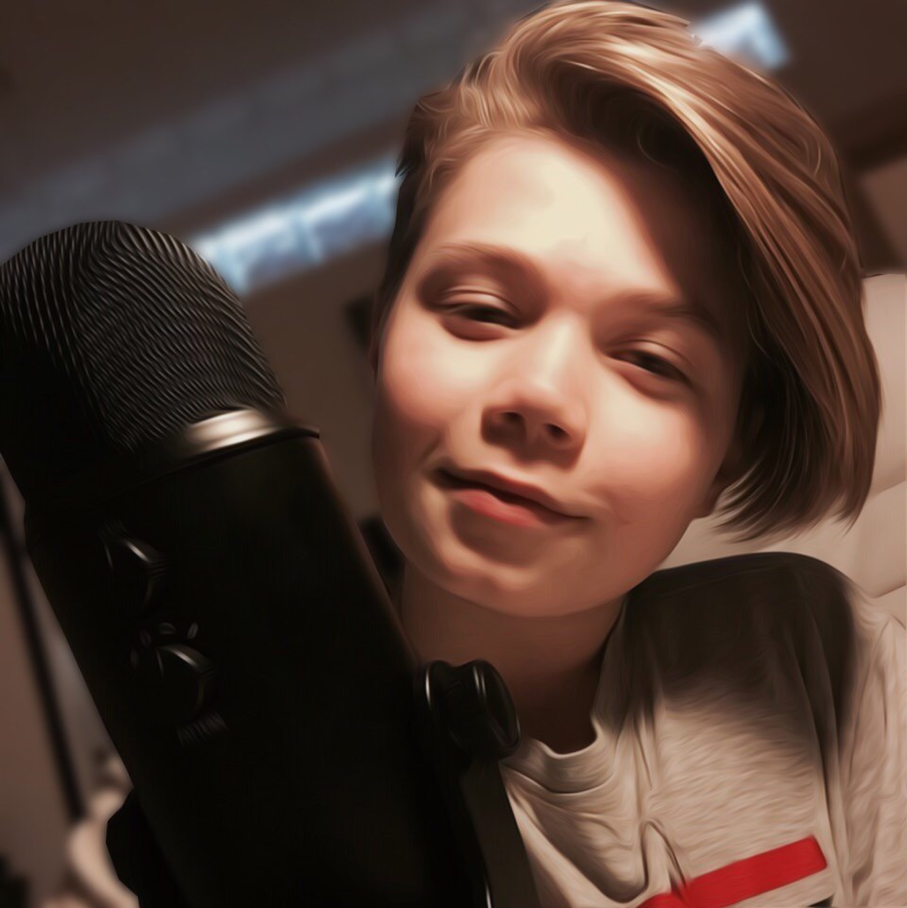 Vsevolod recording at a microphone, 2017